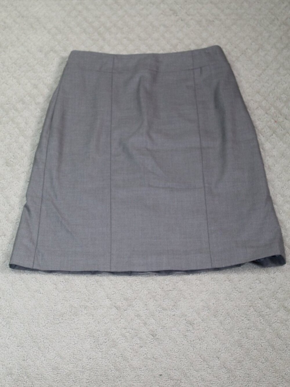 Jones Wear Size 8P Stretch Grey Short A-Line Office Wear Skirt